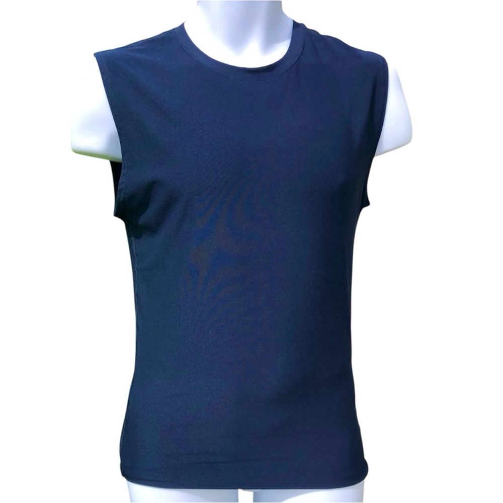- Badger Sport M Navy Sleeveless Athletic Muscle Tee! NEW!